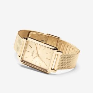 Breda Gold Mesh strap watch💛